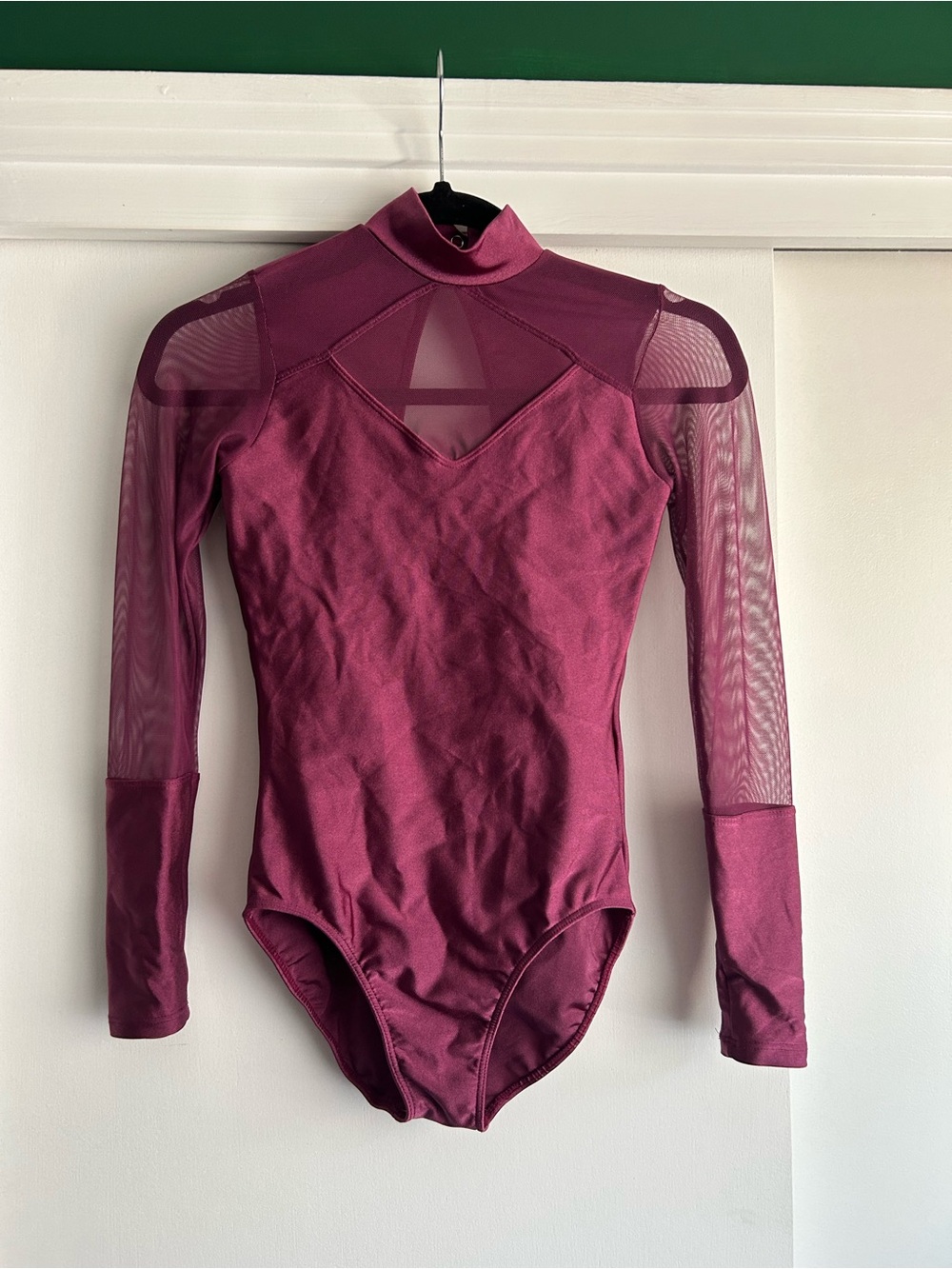 So Danca Tiler Peck Collection “Tina” Leotard TPE09 Long Sleeve High Neck Purple